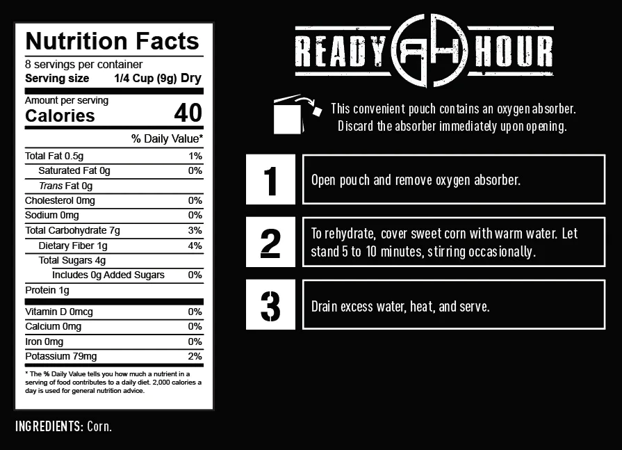 Ready Hour Freeze-Dried Corn