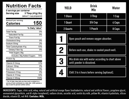 Ready Hour Orange Energy Drink Mix