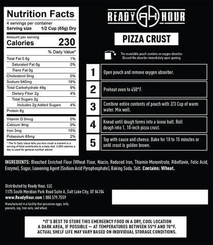 Ready Hour Survival Pizza Kit